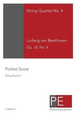 Ludwig Van Beethoven, Mark Schuster - Beethoven String Quartet No. 4, Häftad. Tillgänglighet: Lägg i varukorg