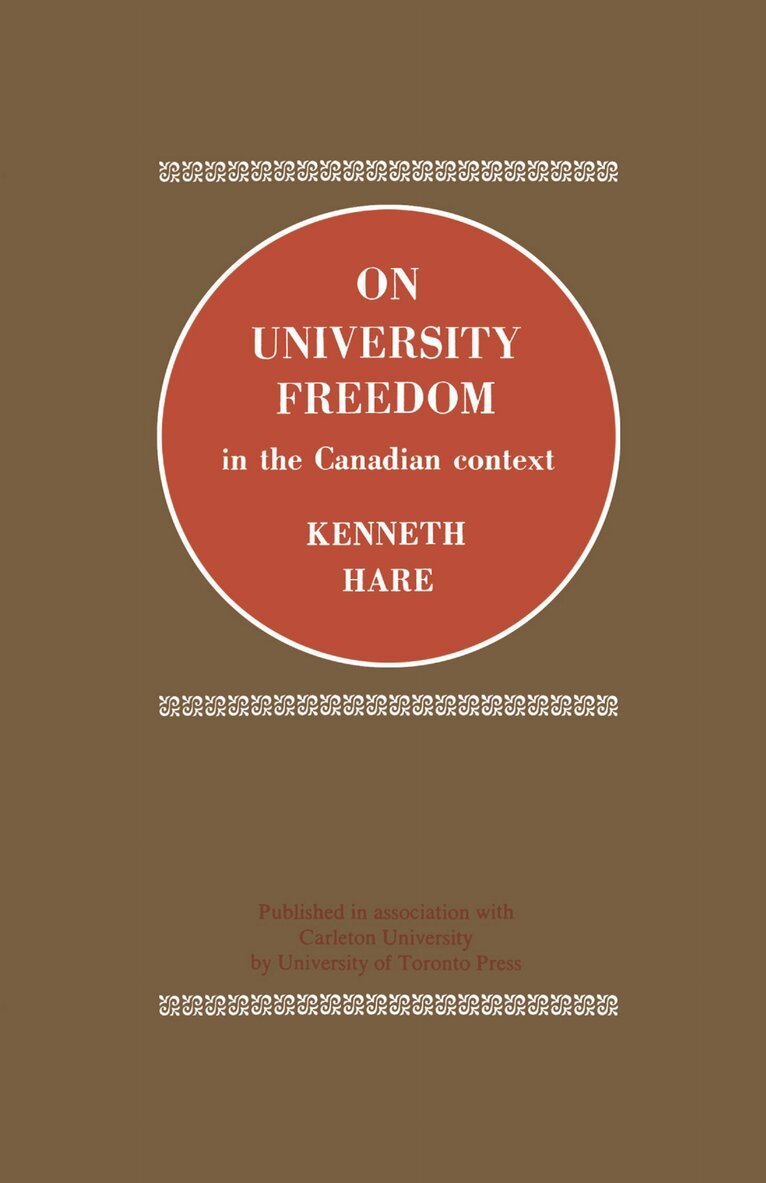 Kenneth Hare - On University Freedom in the Canadian Context, E-bok