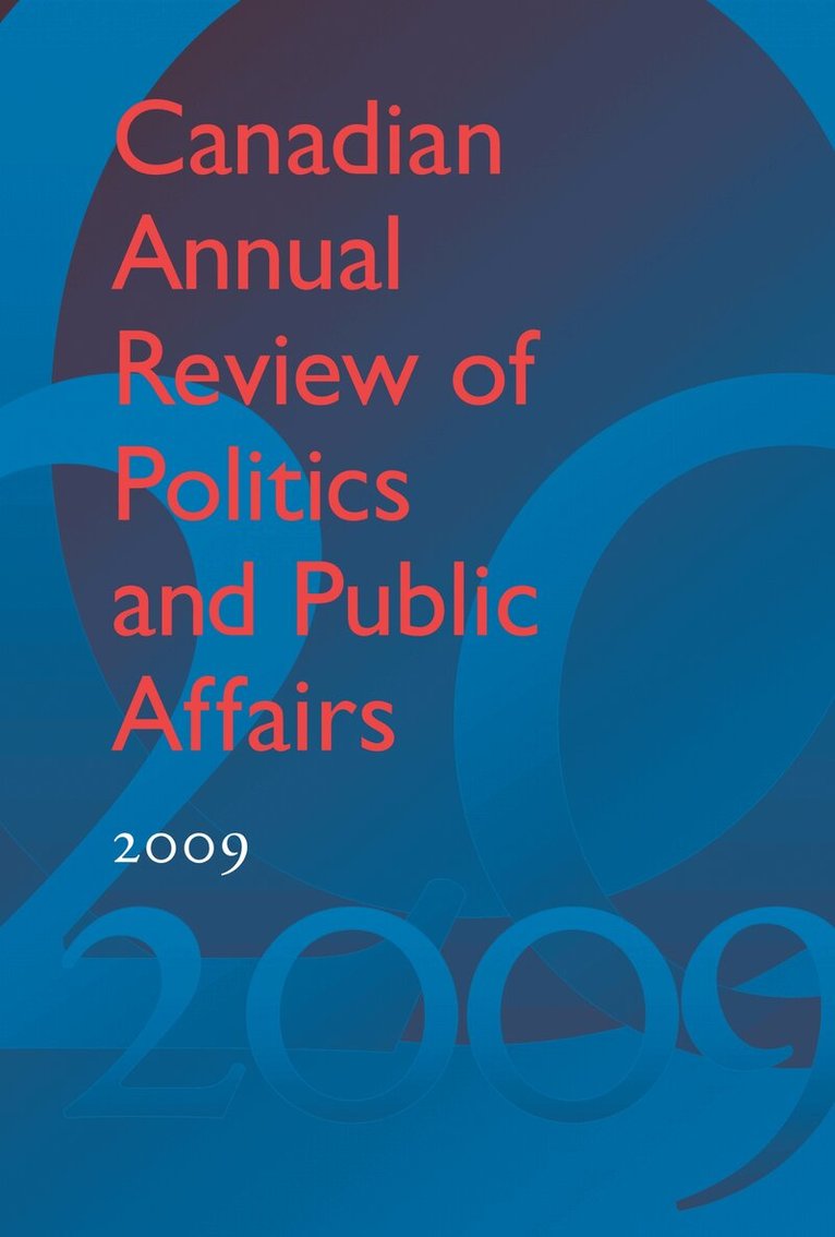 David Mutimer - Canadian Annual Review of Politics and Public Affairs 2009, E-bok