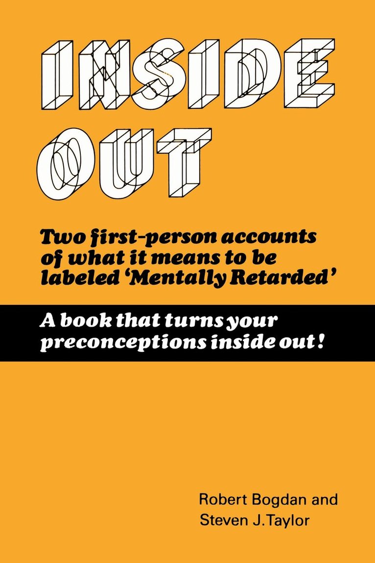 Robert Bogdan, Steven Taylor - Inside Out, E-bok