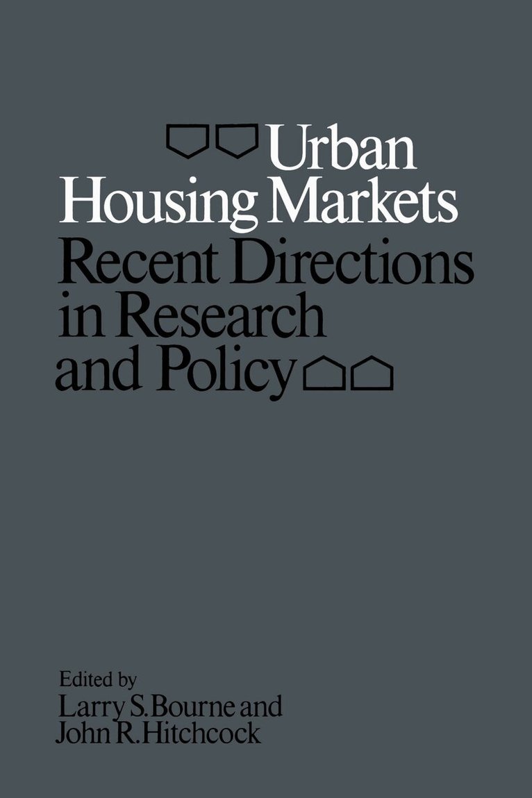 Larry Bourne, John Hitchcock - Urban Housing Markets, E-bok
