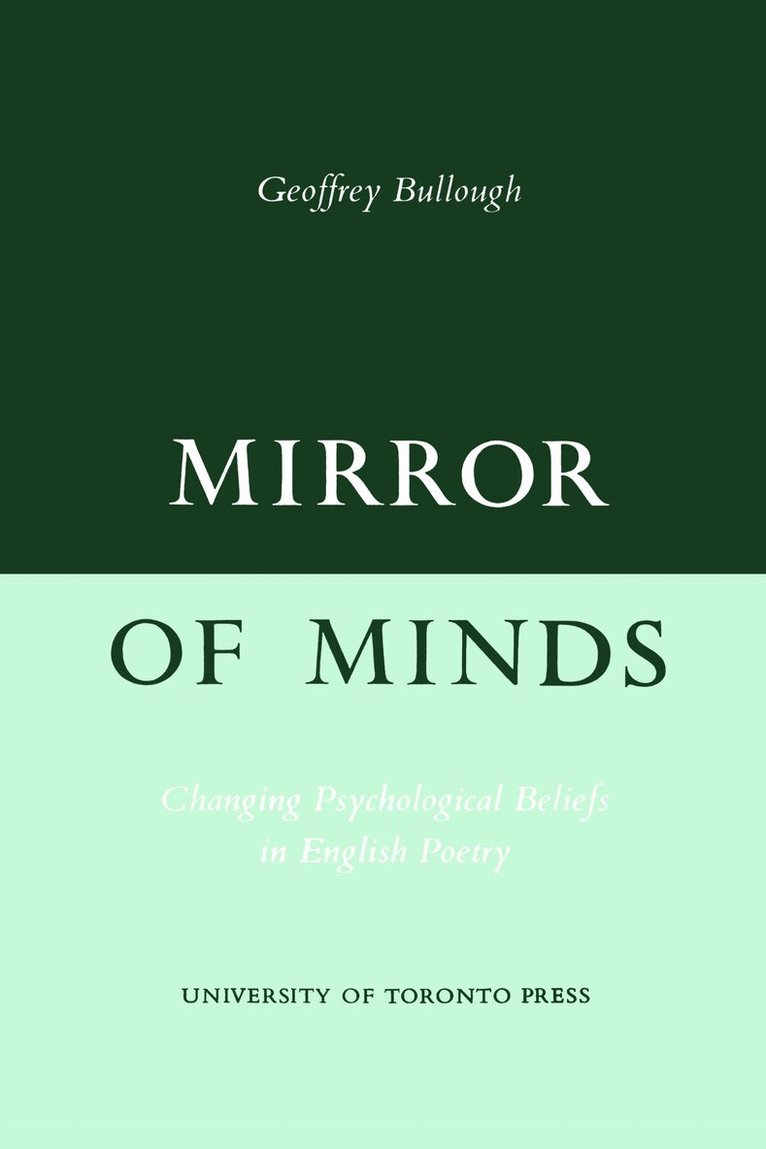 Geoffrey Bullough - Mirror of Minds, E-bok