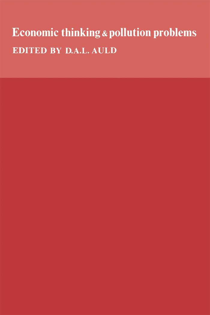 Douglas Auld - Economic Thinking and Pollution Problems, E-bok