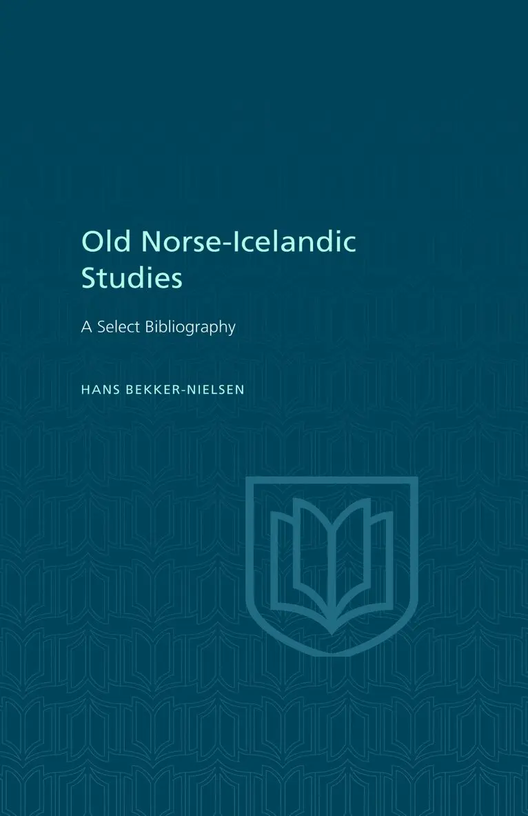 Hans Bekker-Nielsen - Old Norse-Icelandic Studies, E-bok. Tillgänglighet: Lägg i varukorg