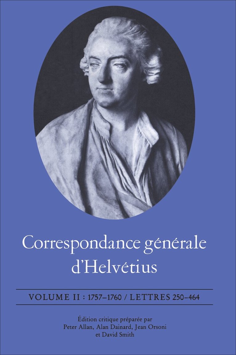 Claude Adrien Helvétius, Peter Allan, Alan Dainard, Jean Orsoni, David Smith - Correspondance Générale D'Helvétius, Volume II, E-bok