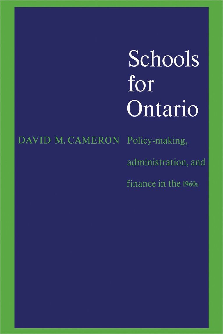 David Cameron - Schools for Ontario, E-bok