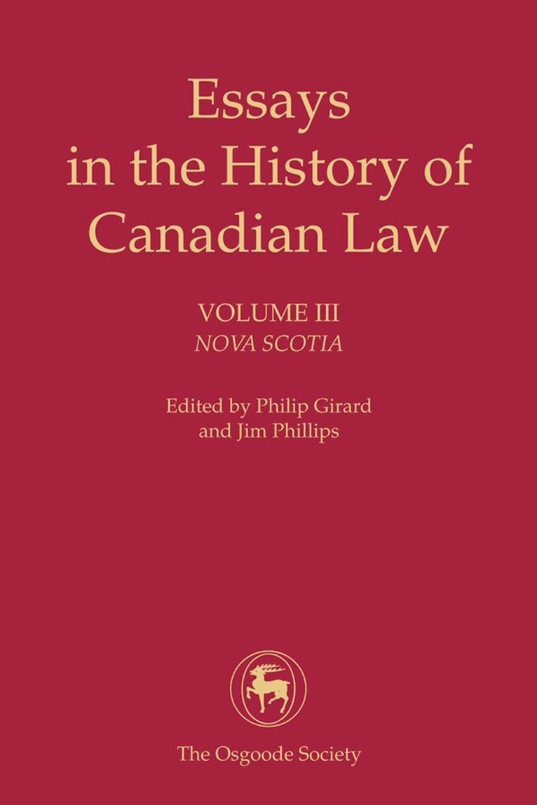 Philip Girard, Jim Phillips - Essays in the History of Canadian Law, Volume III, E-bok
