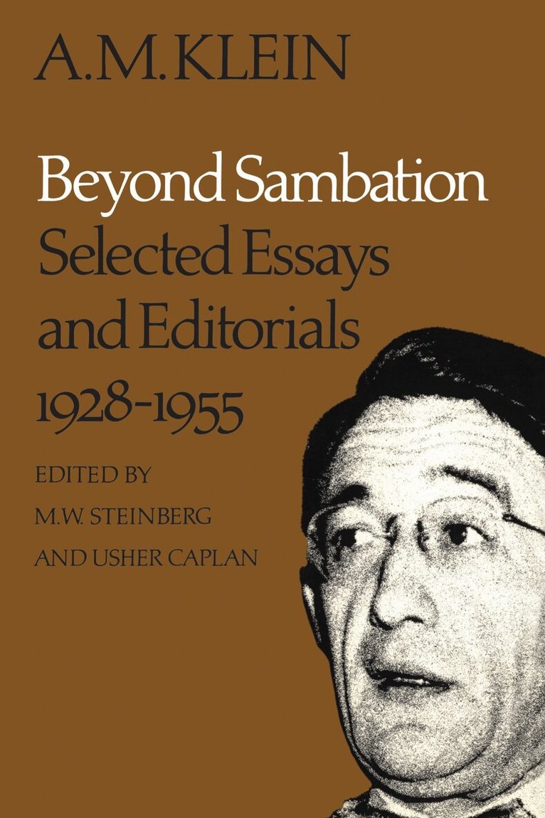 A.M. Klein, Usher Caplan, M.W. Steinberg - Beyond Sambation, E-bok