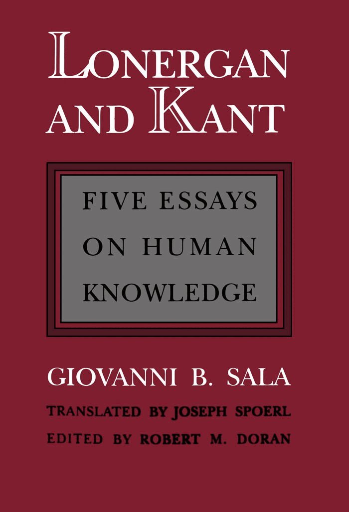 Giovanni B. Sala - Lonergan and Kant, E-bok