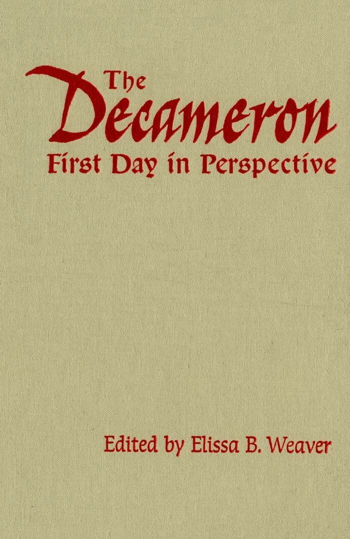 Elissa B. Weaver - Decameron First Day in Perspective, E-bok
