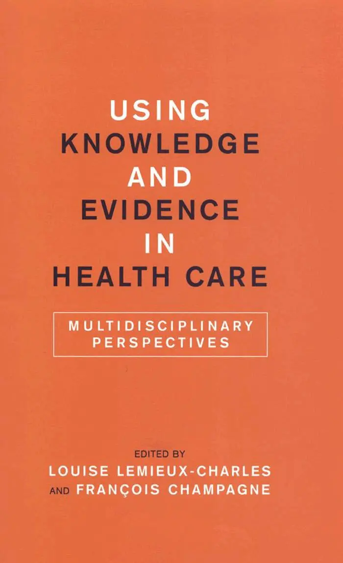François Champagne, Louise Lemieux-Charles - Using Knowledge and Evidence in Health Care, E-bok. Tillgänglighet: Lägg i varukorg