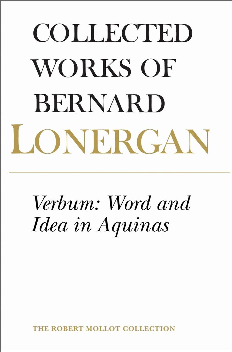 Bernard Lonergan, Frederick Crowe, S.J., Robert Doran, S.J. - Verbum, E-bok