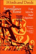 Elizabeth S. Cohen, Thomas V. Cohen - Words and Deeds in Renaissance Rome, E-bok