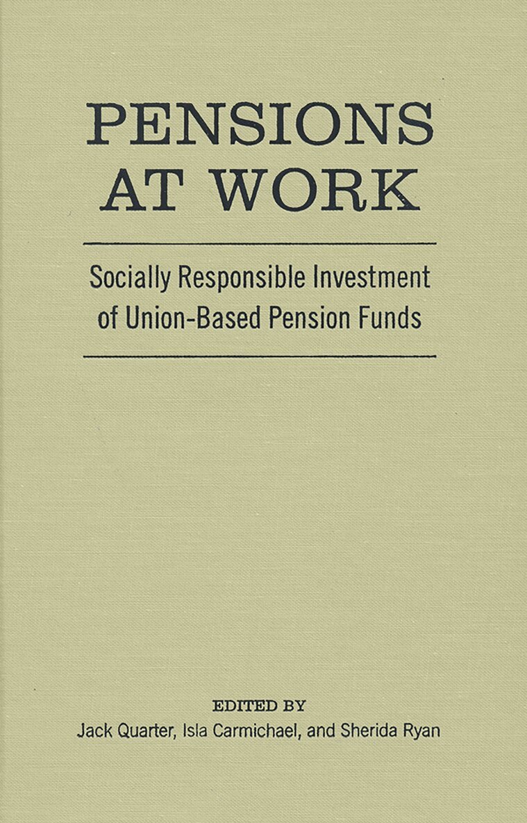Jack Quarter, Isla Carmichael, Sherida Ryan - Pensions at Work, E-bok