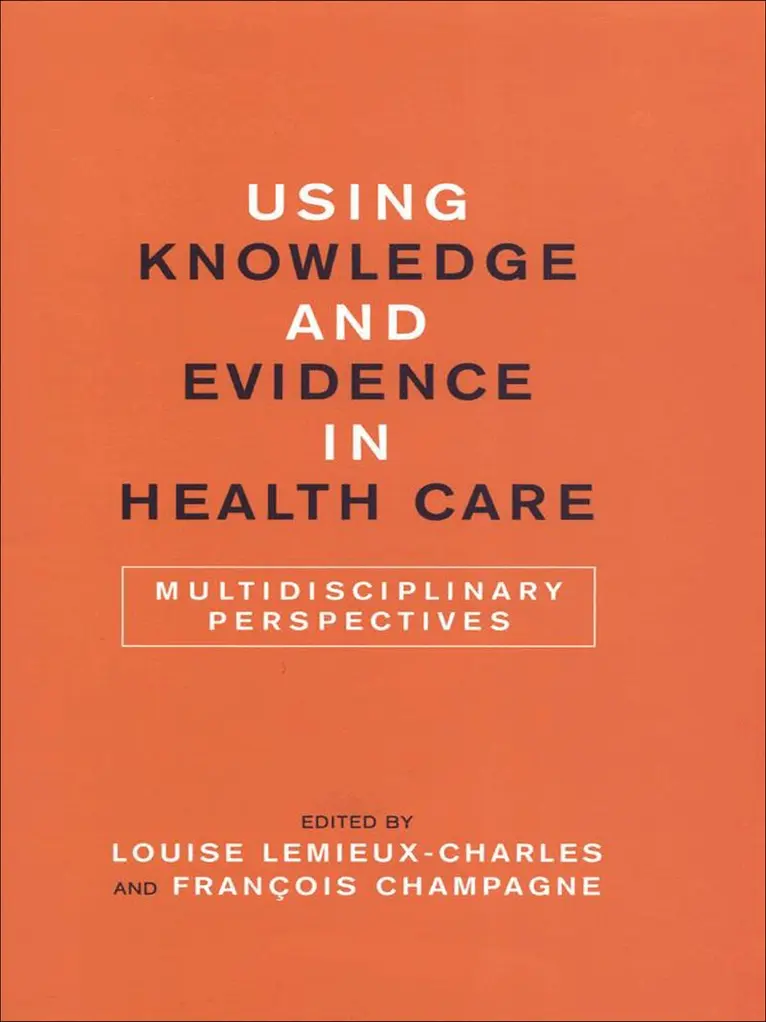François Champagne, Louise Lemieux-Charles - Using Knowledge and Evidence in Health Care, E-bok. Tillgänglighet: Lägg i varukorg