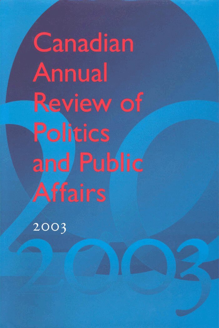 David Mutimer - Canadian Annual Review of Politics & Public Affairs, E-bok