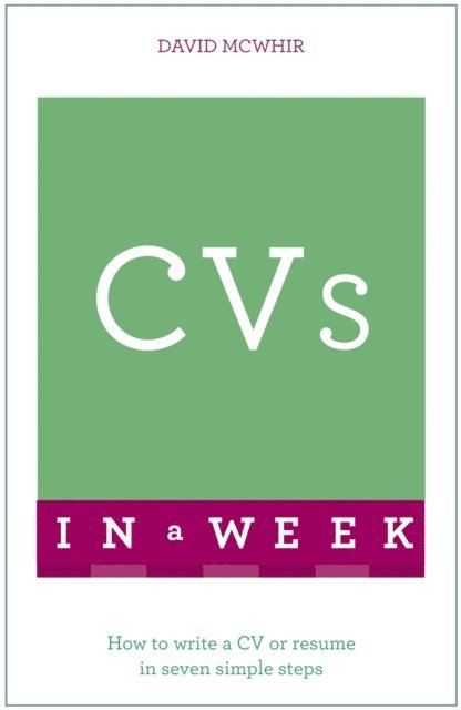 David McWhir - CVs In A Week, E-bok. Tillgänglighet: Lägg i varukorg
