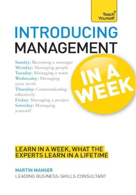 Martin Manser - Introducing Management in a Week: Teach Yourself, E-bok
