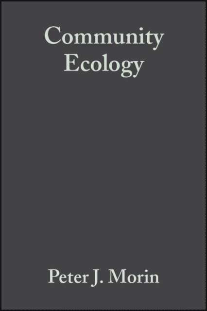 Peter J. Morin - Community Ecology, E-bok. Tillgänglighet: Lägg i varukorg