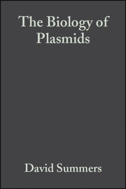 David Summers - Biology of Plasmids, E-bok