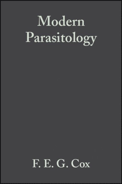 F. E. G. Cox - Modern Parasitology, E-bok