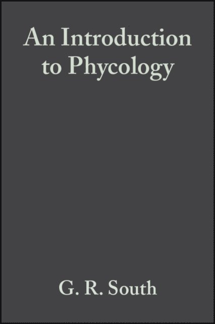 A. Whittick, G. R. South - Introduction to Phycology, E-bok