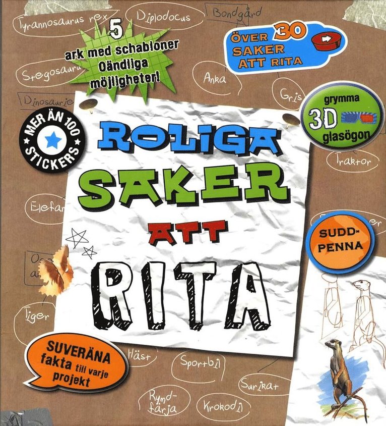 Roliga saker att rita, Häftad