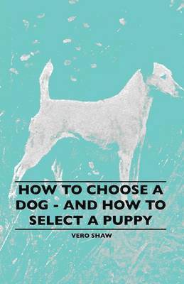 Vero Shaw - How To Choose A Dog - And How To Select A Puppy, Häftad