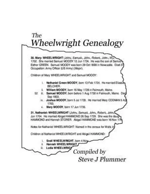 Steve J Plummer - Wheelwright Genealogy, Häftad. Tillgänglighet: Lägg i varukorg