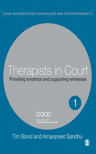Amanpreet Sandhu, Tim Bond - Therapists in Court, E-bok