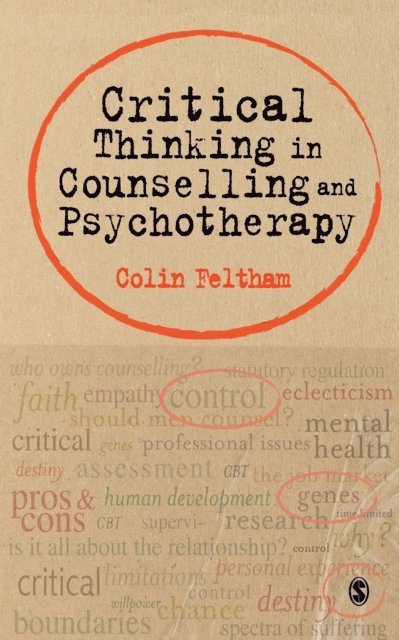 Colin Feltham - Critical Thinking in Counselling and Psychotherapy, E-bok