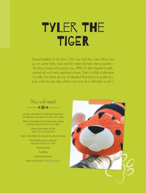 Mariska Vos Bolman - Tyler the Tiger Soft Toy Pattern, E-bok