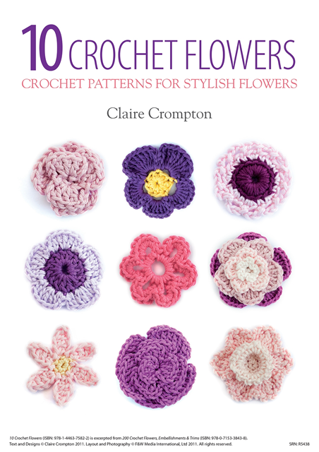 Claire Crompton - 10 Crochet Flowers, E-bok