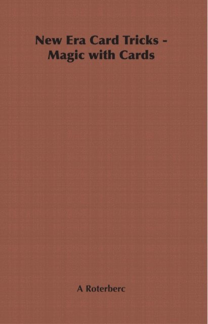 New Era Card Tricks - Magic with Cards