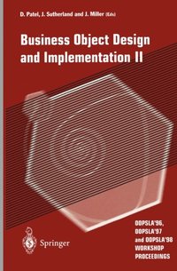 Business Object Design and Implementation II