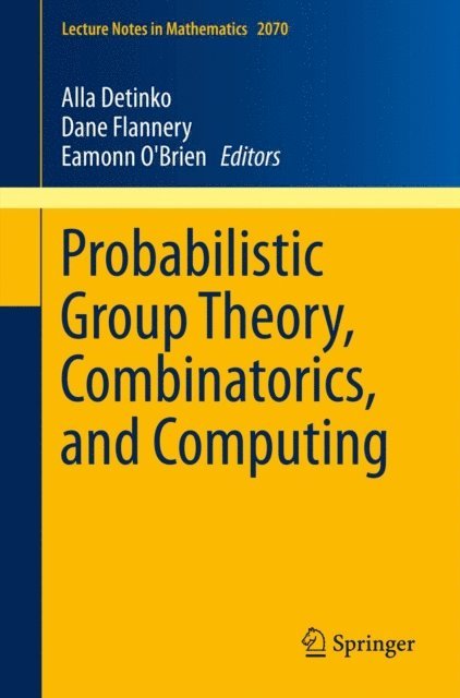 Eamonn O'Brien, Dane Flannery, Alla Detinko - Probabilistic Group Theory, Combinatorics, and Computing, E-bok