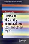 Disclosure of Security Vulnerabilities