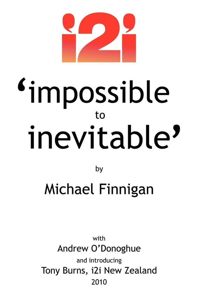Michael Finnigan - Impossible to Inevitable, Häftad