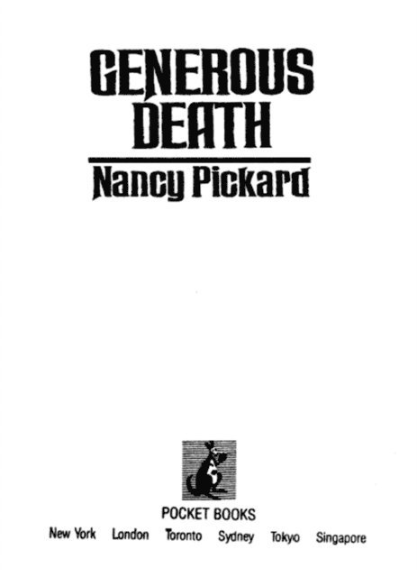 Pickard - Generous Death, E-bok