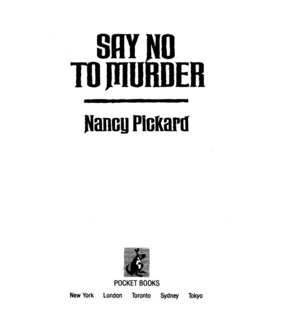 Pickard - Say No to Murder, E-bok