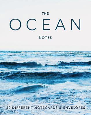 Kort dubbelvikta 20st me kuvert i aks The Ocean av Chronicle Books