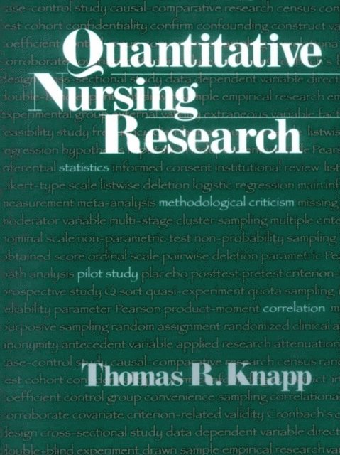 Thomas R. Knapp - Quantitative Nursing Research, E-bok