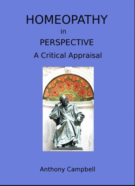 Anthony Campbell - Homeopathy In Perspective: A Critical Appraisal, E-bok