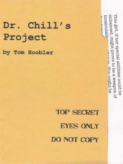 Tom Hoobler - Dr. Chill's Project, E-bok