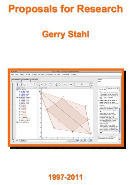 Gerry Stahl - Proposals for Research, E-bok