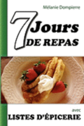 7 jours de repas et listes d'picerie