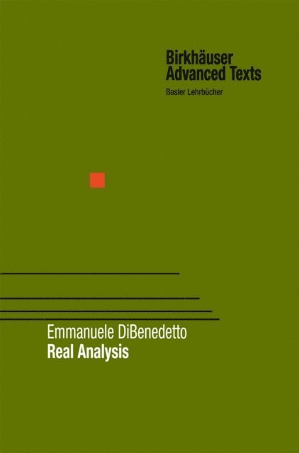 Emmanuele DiBenedetto - Real Analysis, E-bok