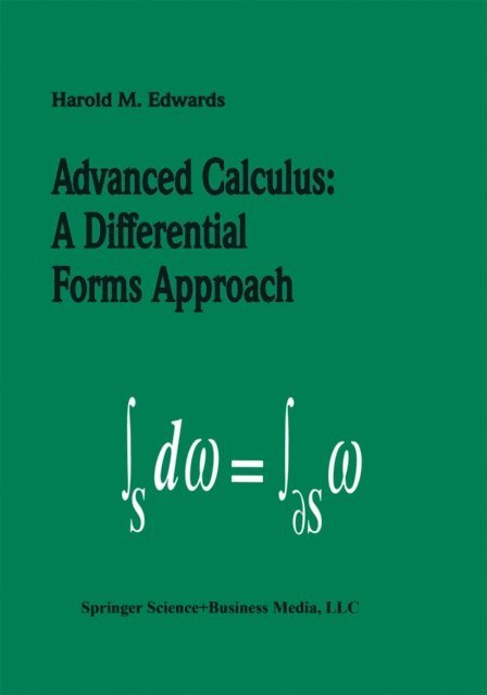 Harold M. Edwards - Advanced Calculus, E-bok