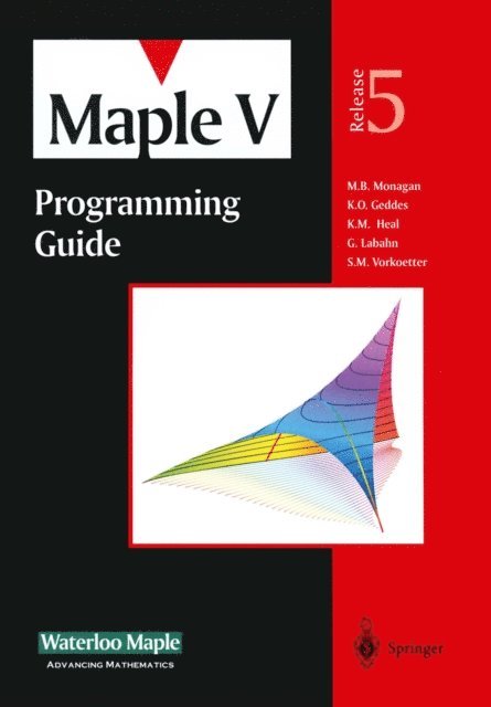 Waterloo Maple Incorporated - Maple V Programming Guide, E-bok. Tillgänglighet: Lägg i varukorg