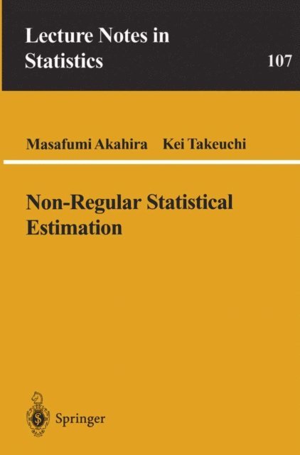 Kei Takeuchi, Masafumi Akahira - Non-Regular Statistical Estimation, E-bok